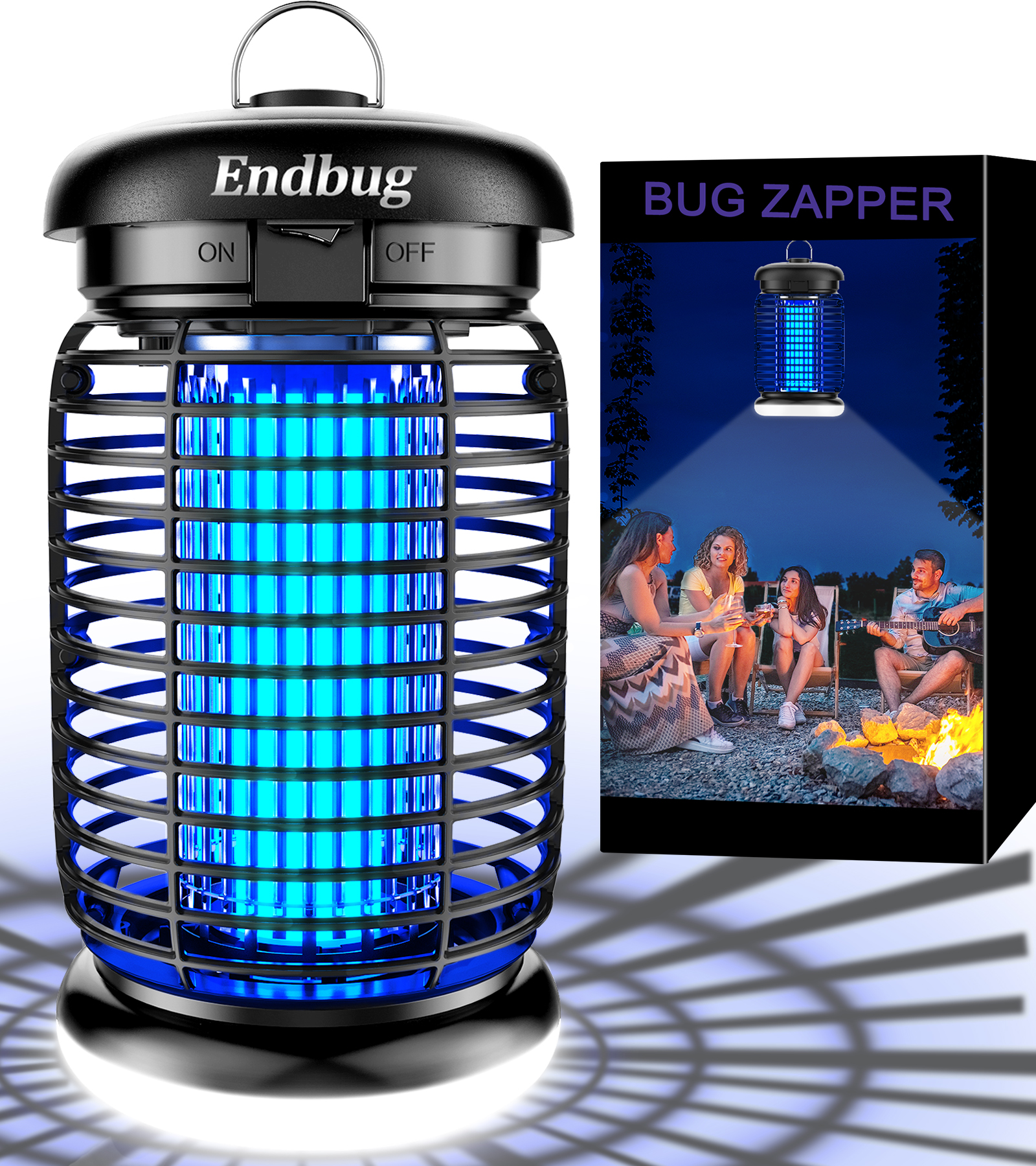 Endbug Bug Zapper, Bug Zapper Outdoor Indoor with LED Light, Electric Mosquito Zapper Fly Zapper, Wa